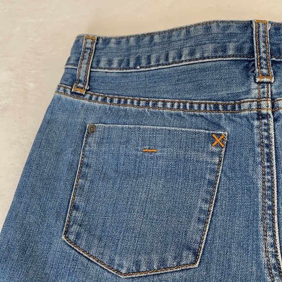 LEVI’S Button Fly Floral Embroidered Denim Mini Skirt - Picture 14 of 16